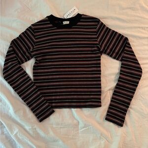Stripped colorful long sleeve shirt